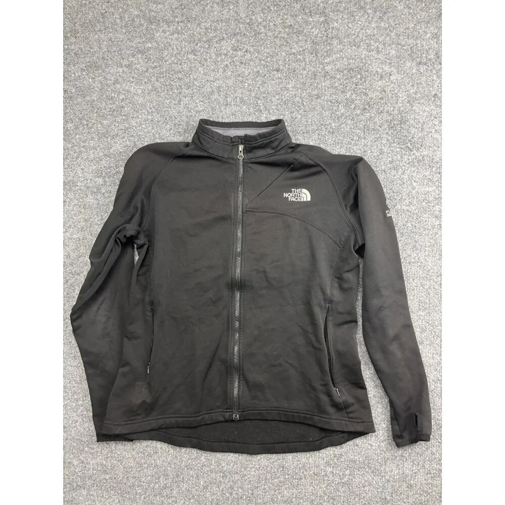 The North Face Jacket Mens Large Black TKA Stretch Flight Series Fleece Full Zip